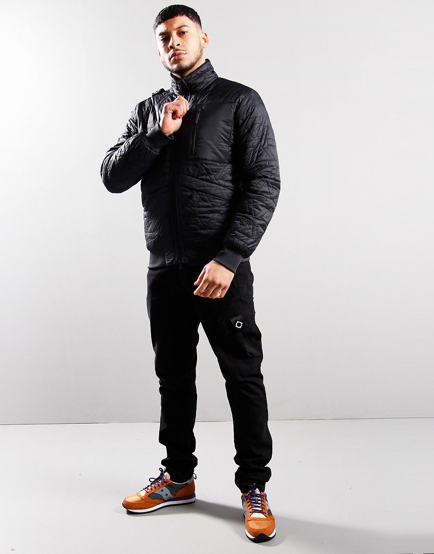 MA.Strum Poly Quilted Jacket Jet Black