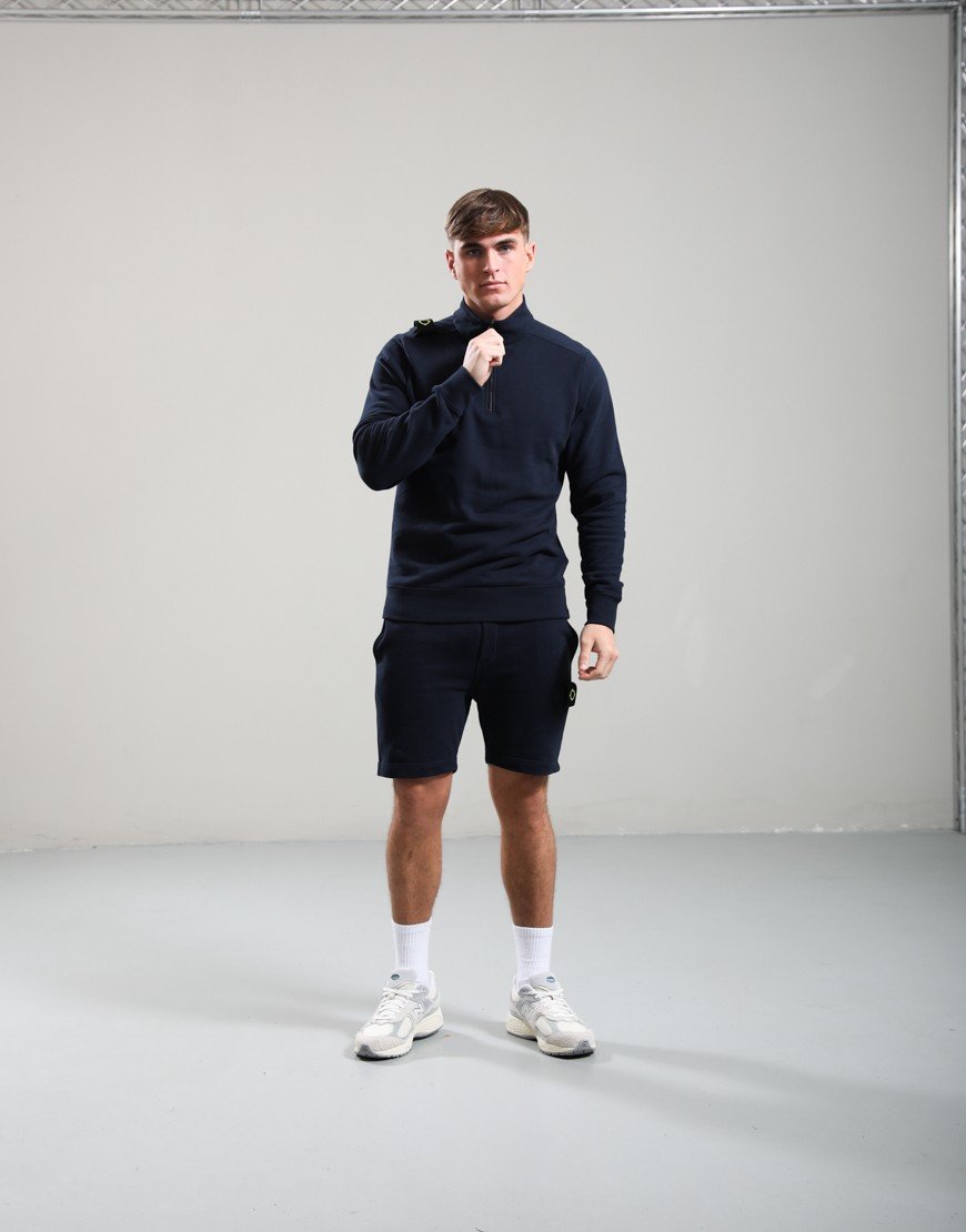 MA.Strum Quarter Zip Sweat Ink Navy