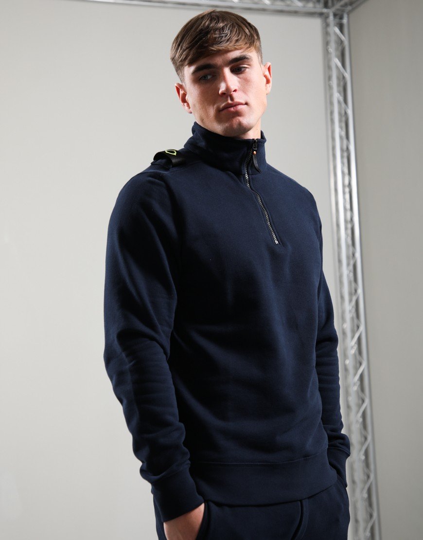 MA.Strum Quarter Zip Sweat Ink Navy