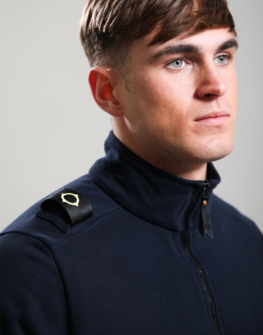 MA.Strum Quarter Zip Sweat Ink Navy
