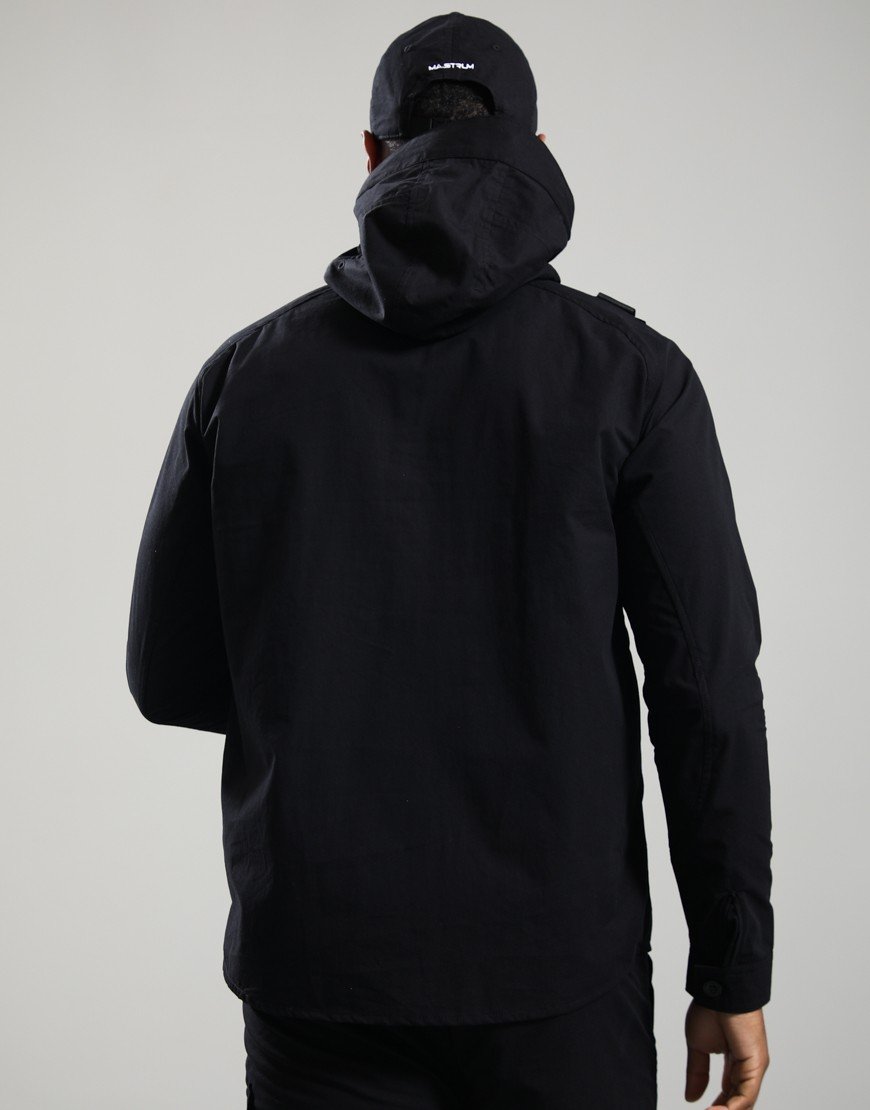 MA.Strum Receptor Smock Overshirt Jet Black