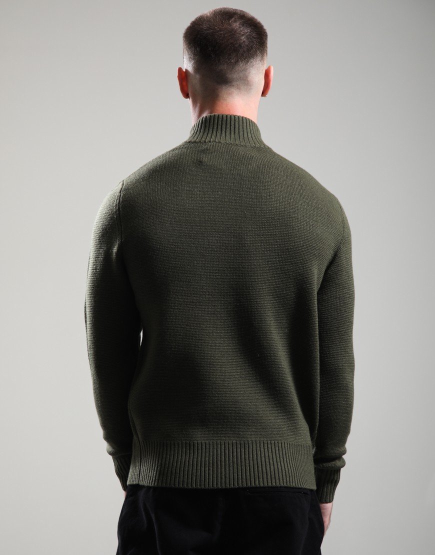 MA.Strum Sarl 1/4 Zip Sweat Bronze Green