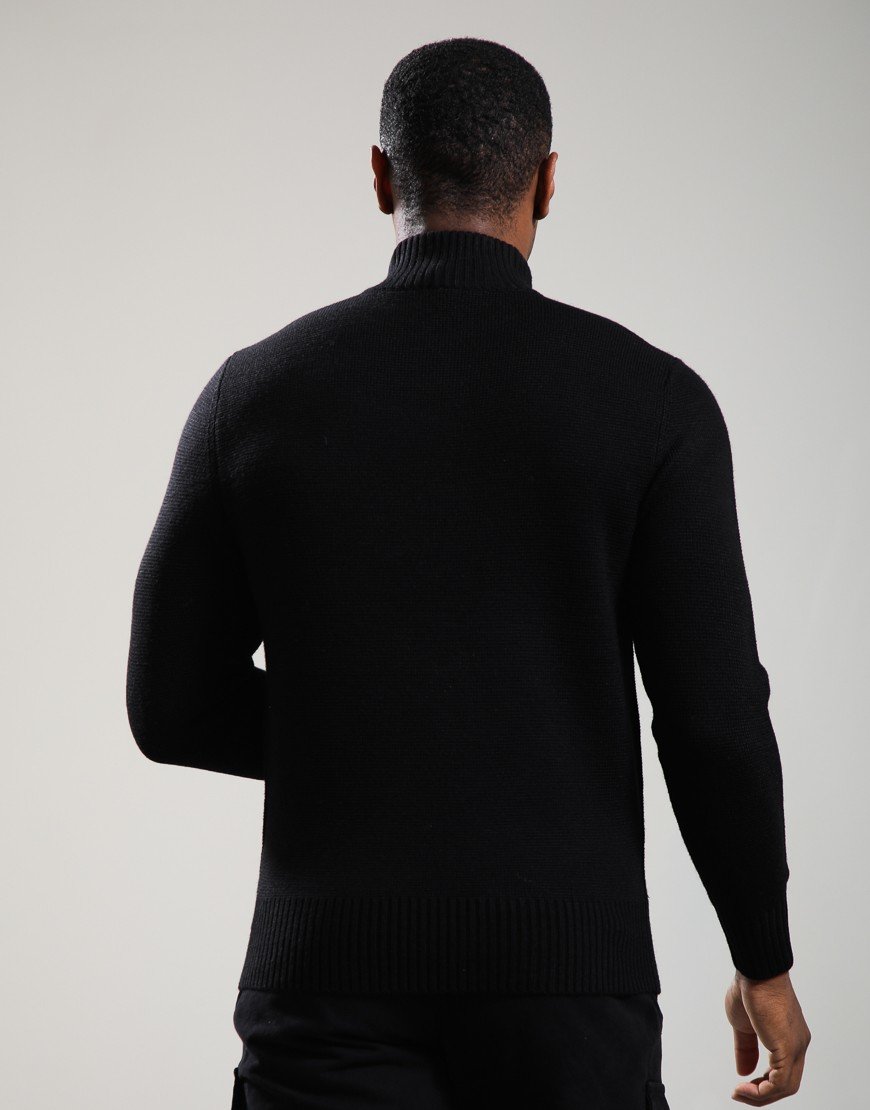 MA.Strum Sarl 1/4 Zip Knit Black