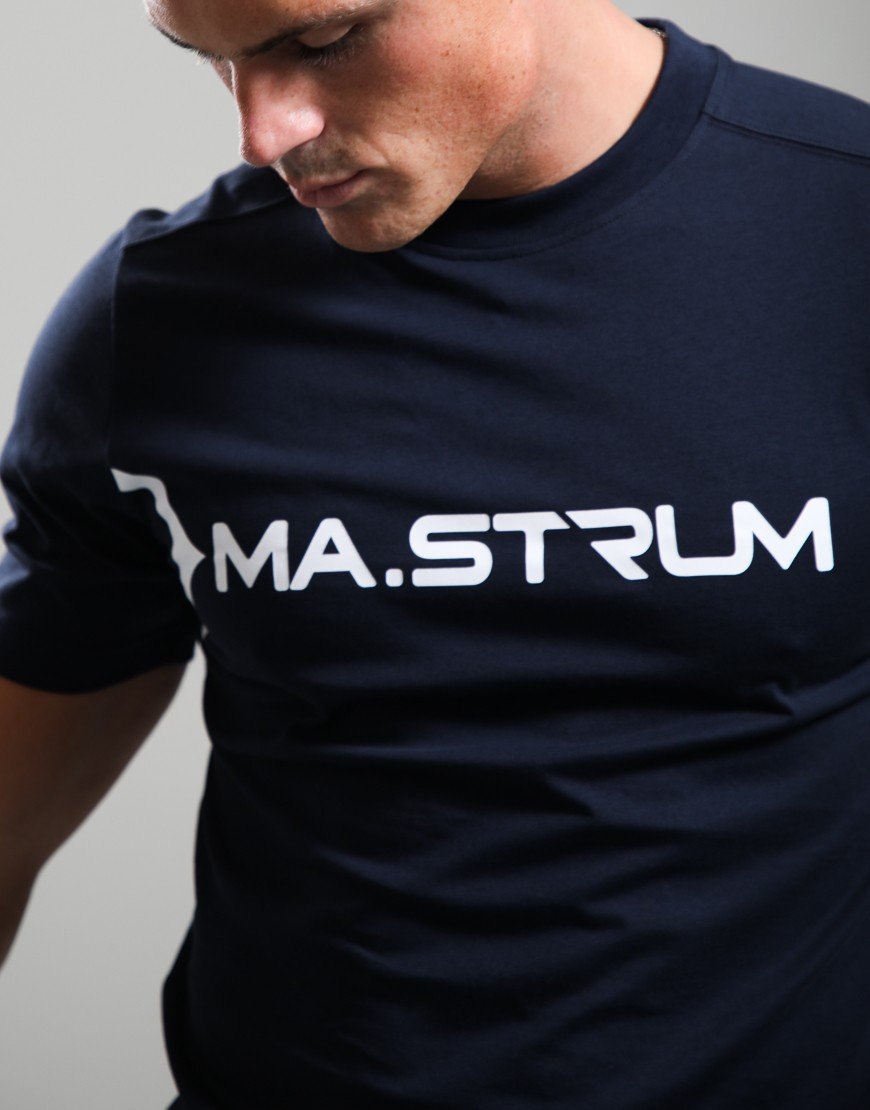 MA,Strum Scunner Logo T-Shirt Ink Navy/Ice Flow