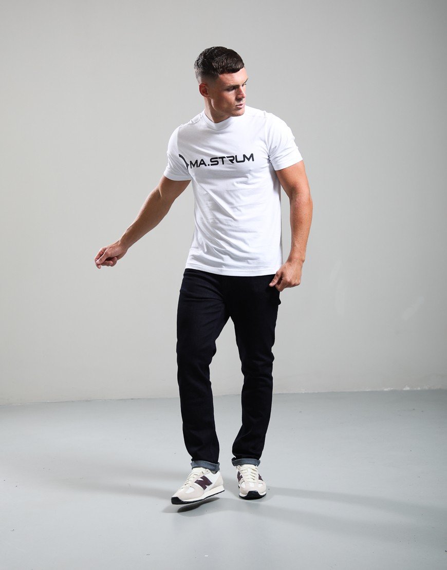 MA.Strum Scunner Logo T-Shirt Optic White/Black