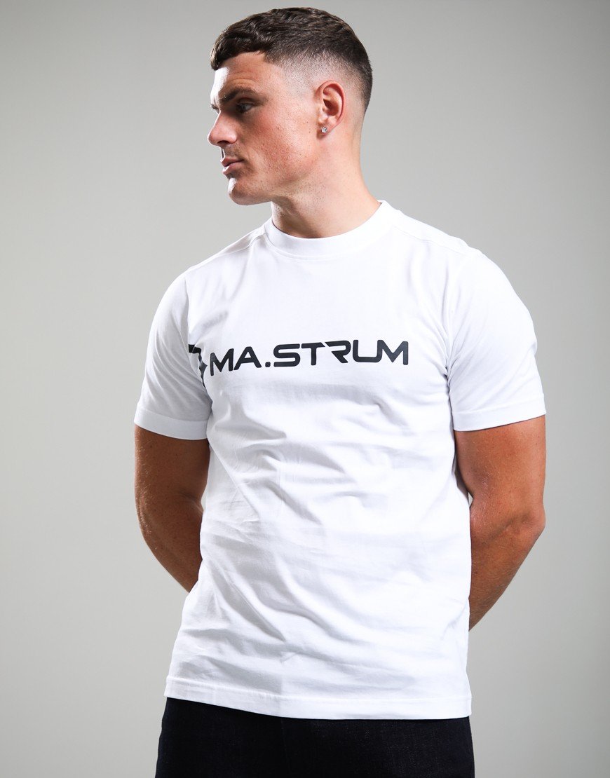 MA.Strum Scunner Logo T-Shirt Optic White/Black