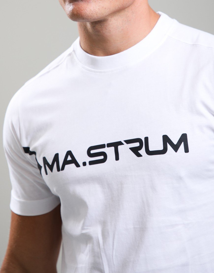 MA.Strum Scunner Logo T-Shirt Optic White/Black
