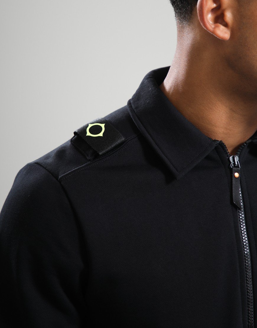 MA.Strum Spread Collar Sweat Black