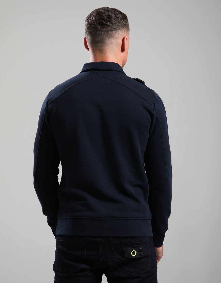 MA.Strum Spread Collar Sweat Ink Navy