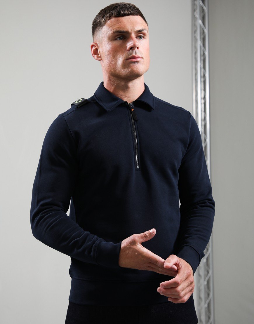 MA.Strum Spread Collar Sweat Ink Navy