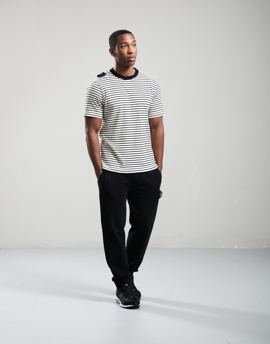 MA.Strum Stripe Badge T-Shirt Jet Black