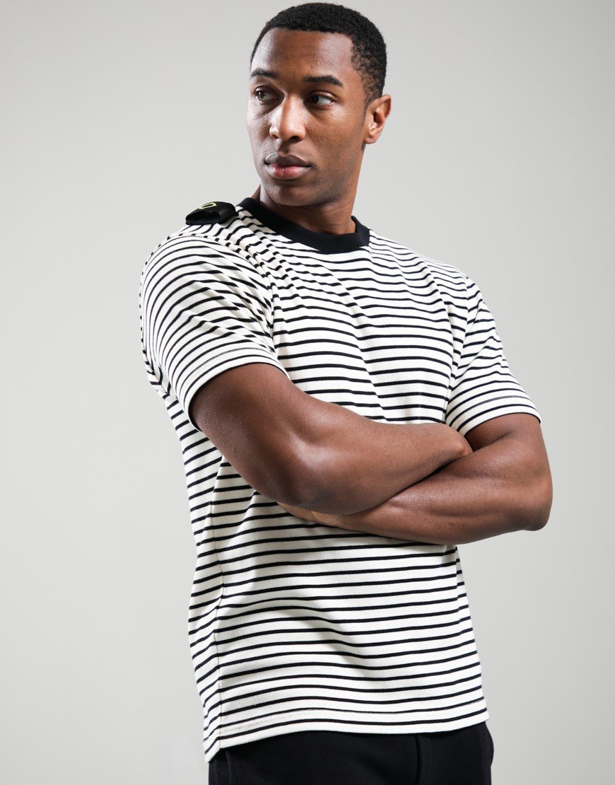 MA.Strum Stripe Badge T-Shirt Jet Black