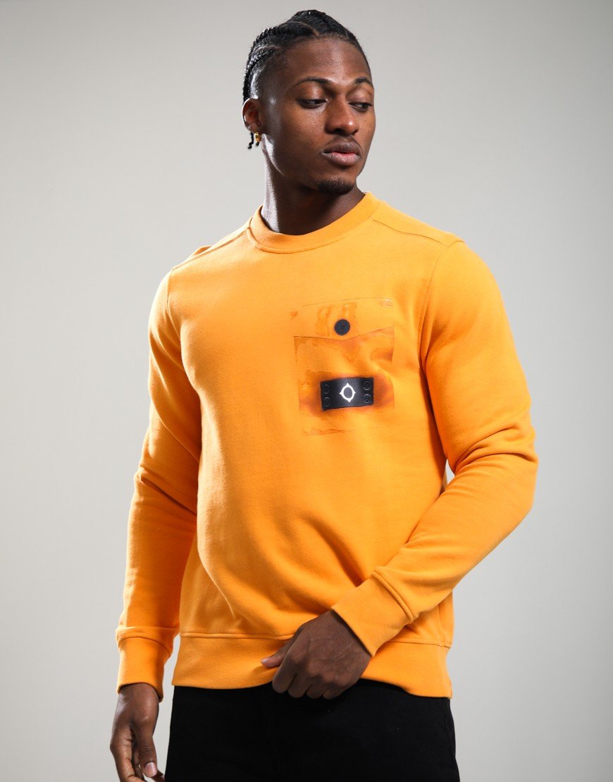 MA.Strum Trompe LOeil Pocket Sweat Flame