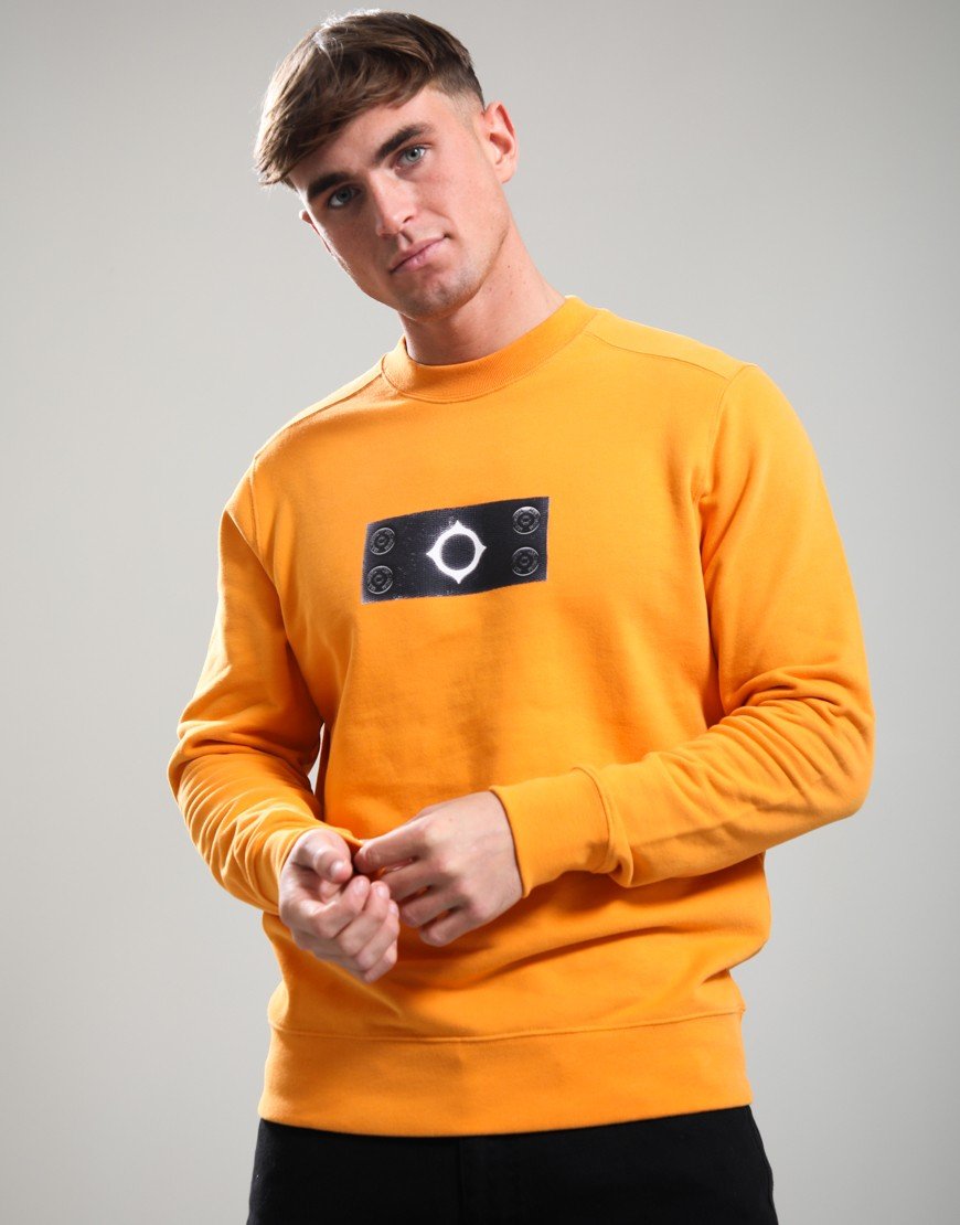 MA.Strum Trompe L'oeil Badge Sweat Flame