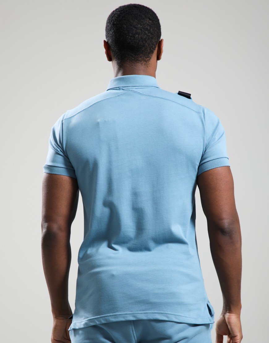 MA.Strum Volt Jersey Polo Shirt Aegean Blue