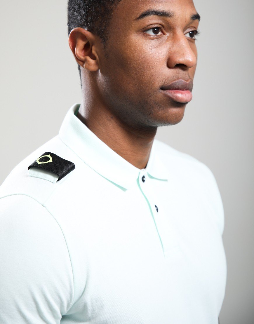 MA.Strum Volt Jersey Polo Shirt Frost