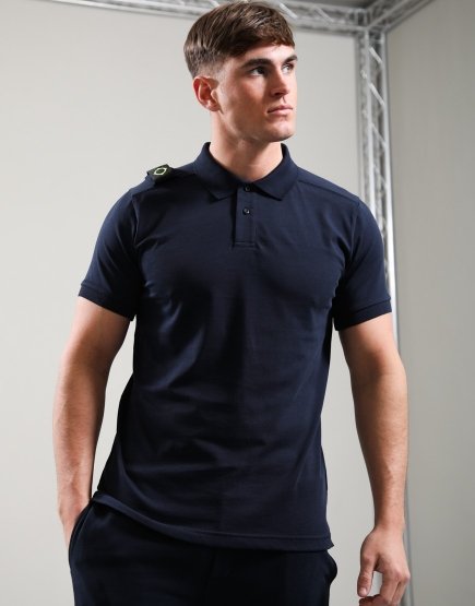 MA.Strum Volt Jersey Polo Shirt Ink Navy