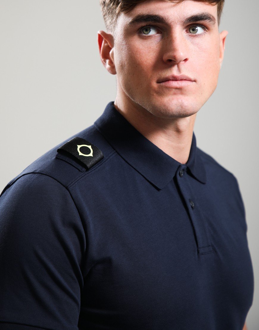MA.Strum Volt Jersey Polo Shirt Ink Navy