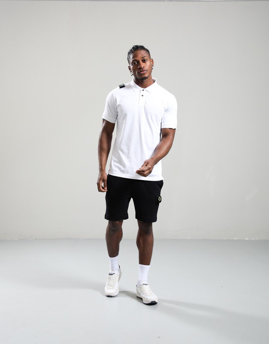 MA.Strum Volt Jersey Polo Shirt Optic White