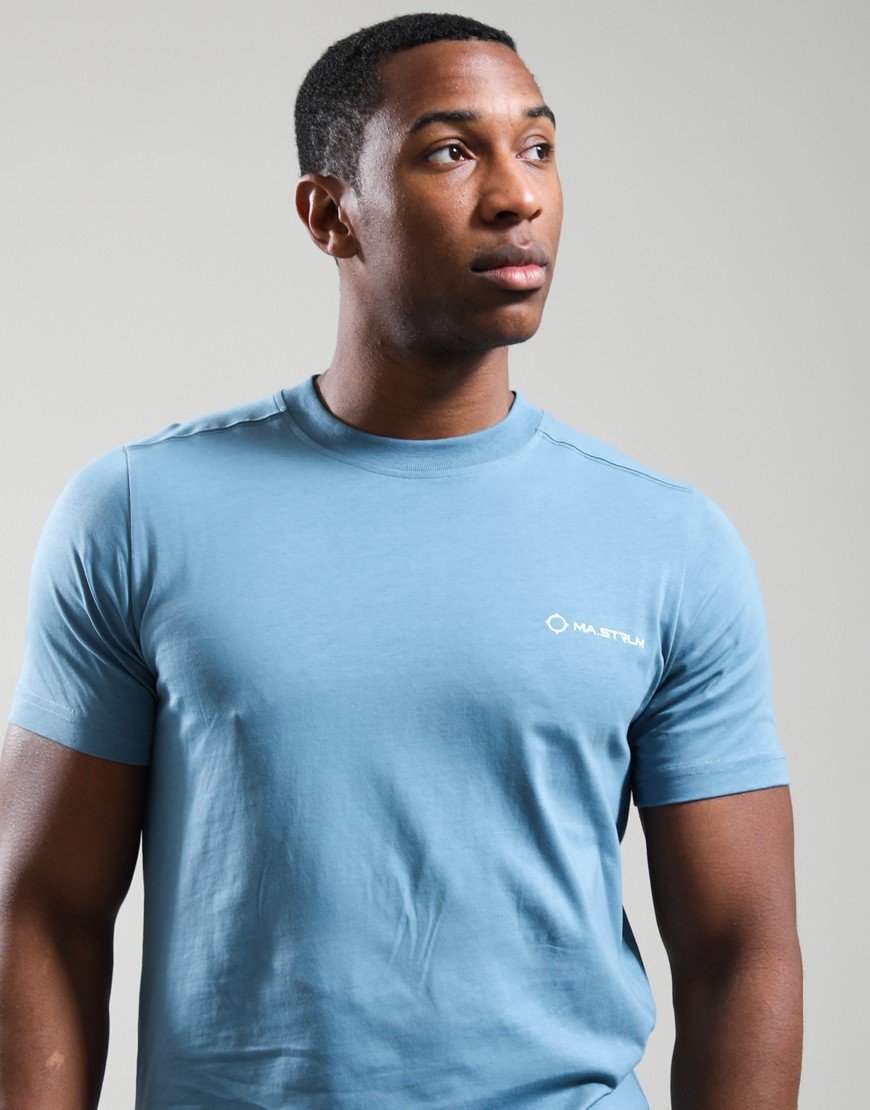 MA.Strum Yawl Back Print T-Shirt Aegean Blue