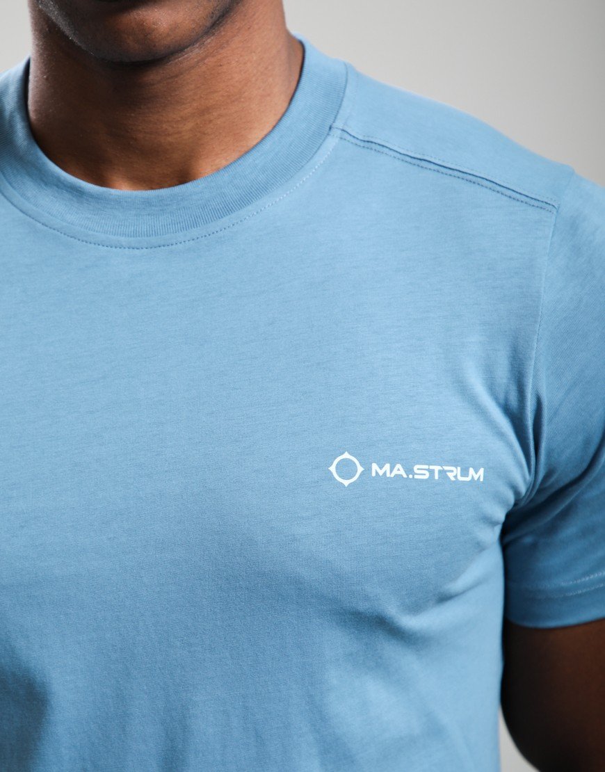 MA.Strum Yawl Back Print T-Shirt Aegean Blue