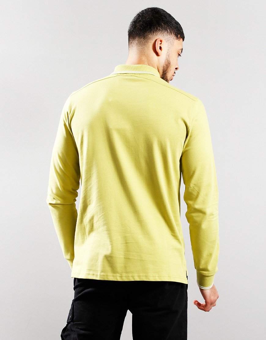 MA.Strum Long Sleeve Jersey Polo Shirt Sulphur Gold