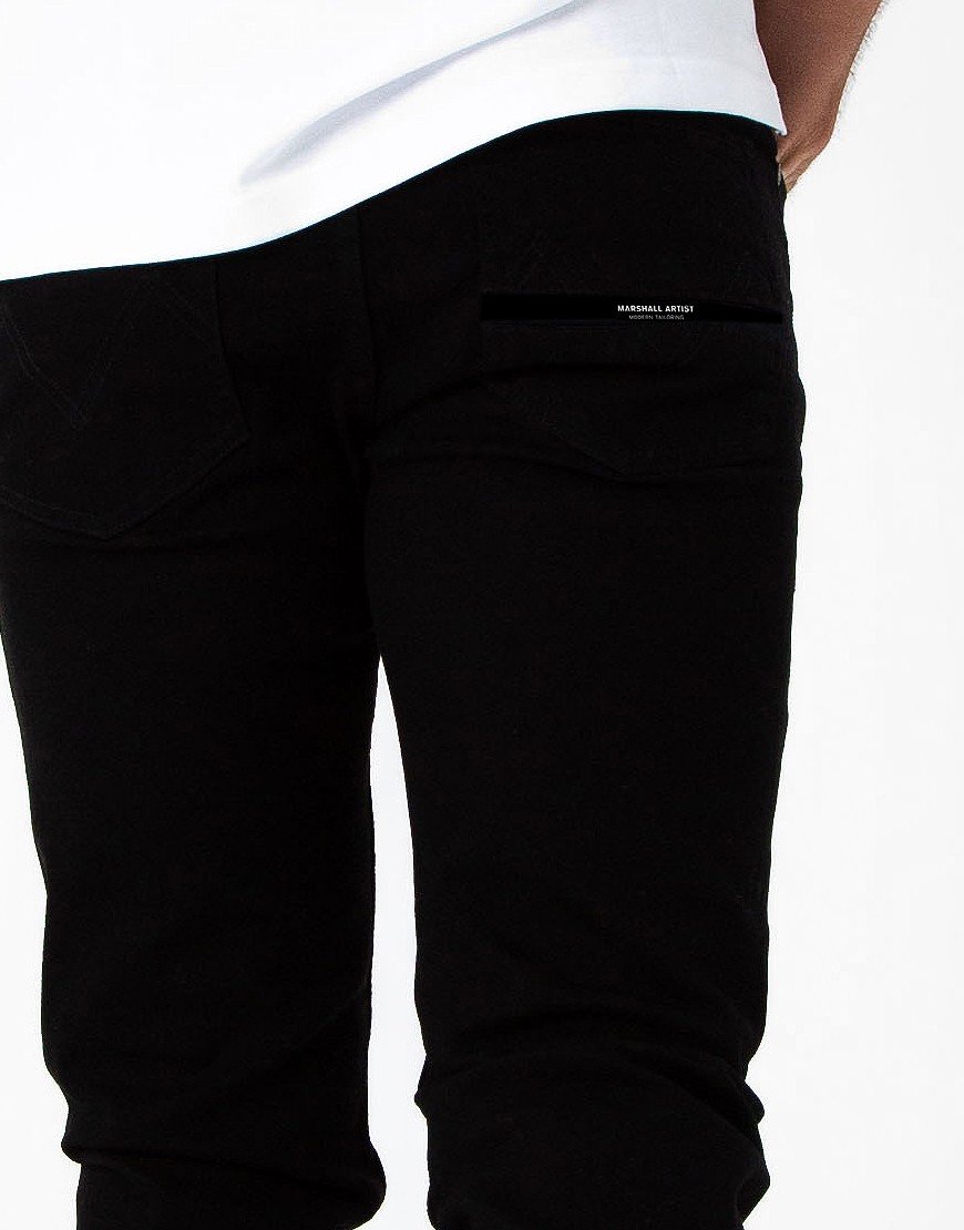Marshall Artist Slim Tapered Jeans Black Overdyed Terraces Menswear