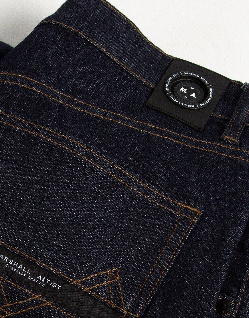 Marshall Artist Slim Tapered Jeans Indigo Rinse Terraces Menswear