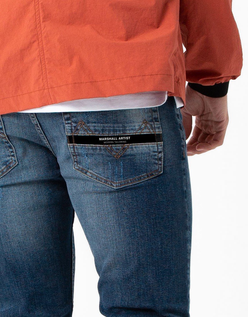 Marshall Artist Slim Tapered Jeans Vintage Wash Terraces Menswear
