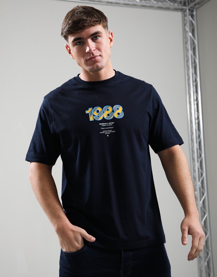Marshall Artist Acid House T-Shirt Navy