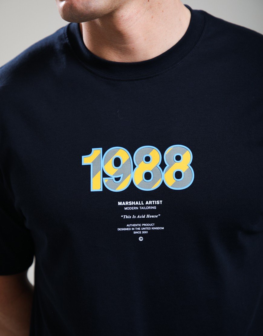 Marshall Artist Acid House T-Shirt Navy