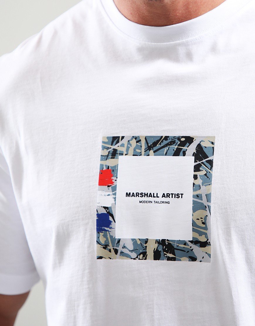 Marshall Artist Adored Box Logo T-Shirt White