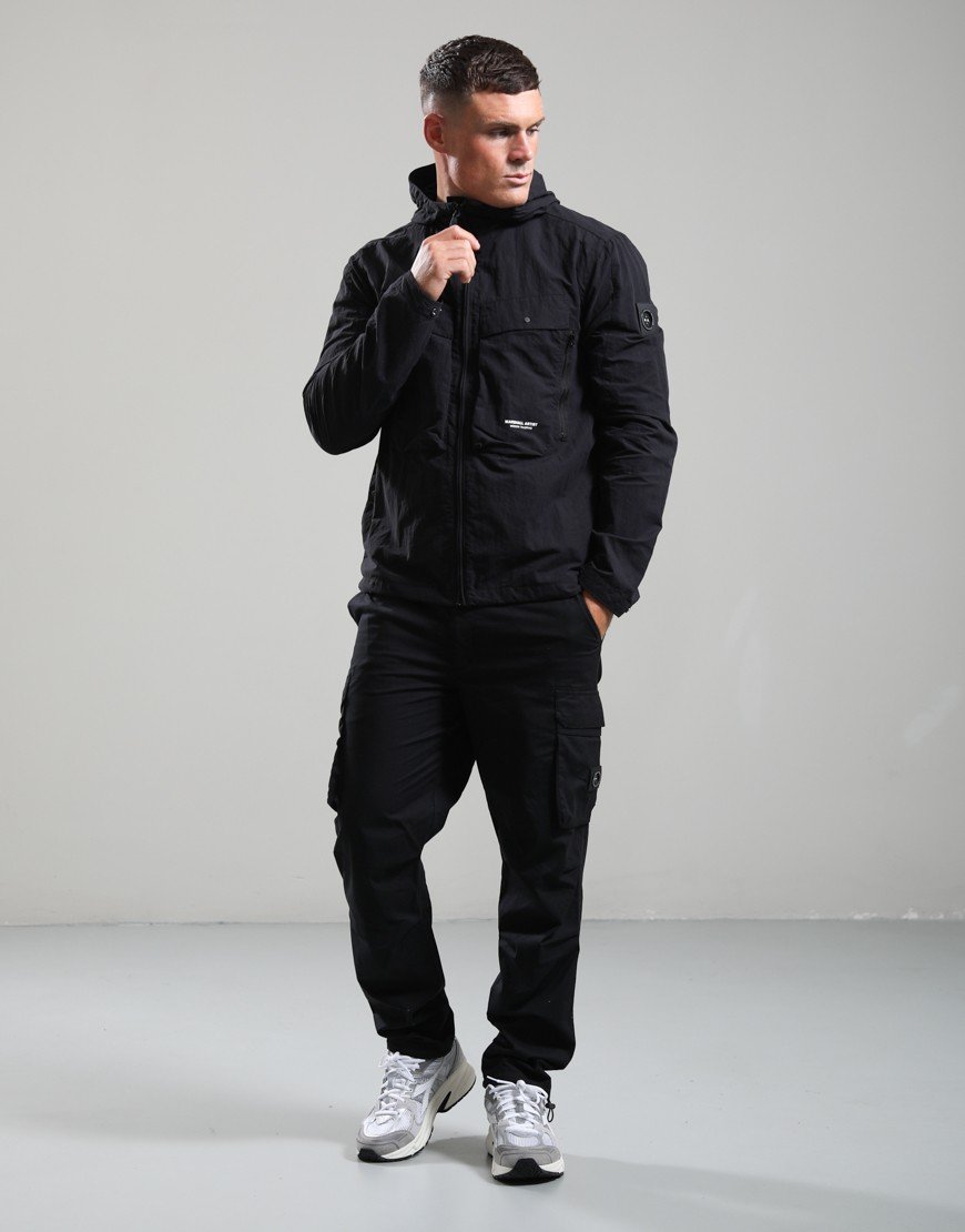 Marshall Artist Amerigo Hooded Overshirt Black