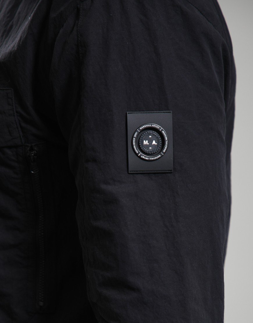Marshall Artist Amerigo Hooded Overshirt Black