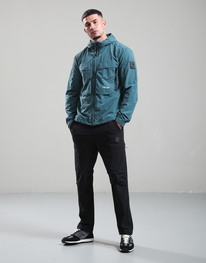 Marshall Artist Amerigo Hooded Overshirt Teal