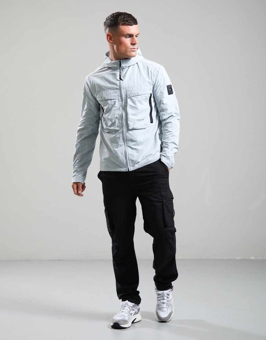 Marshall Artist Amerigo Hooded Overshirt Wolf Grey