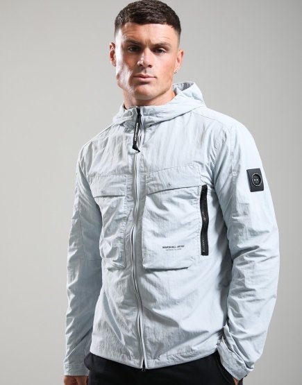 Marshall Artist Amerigo Hooded Overshirt Wolf Grey