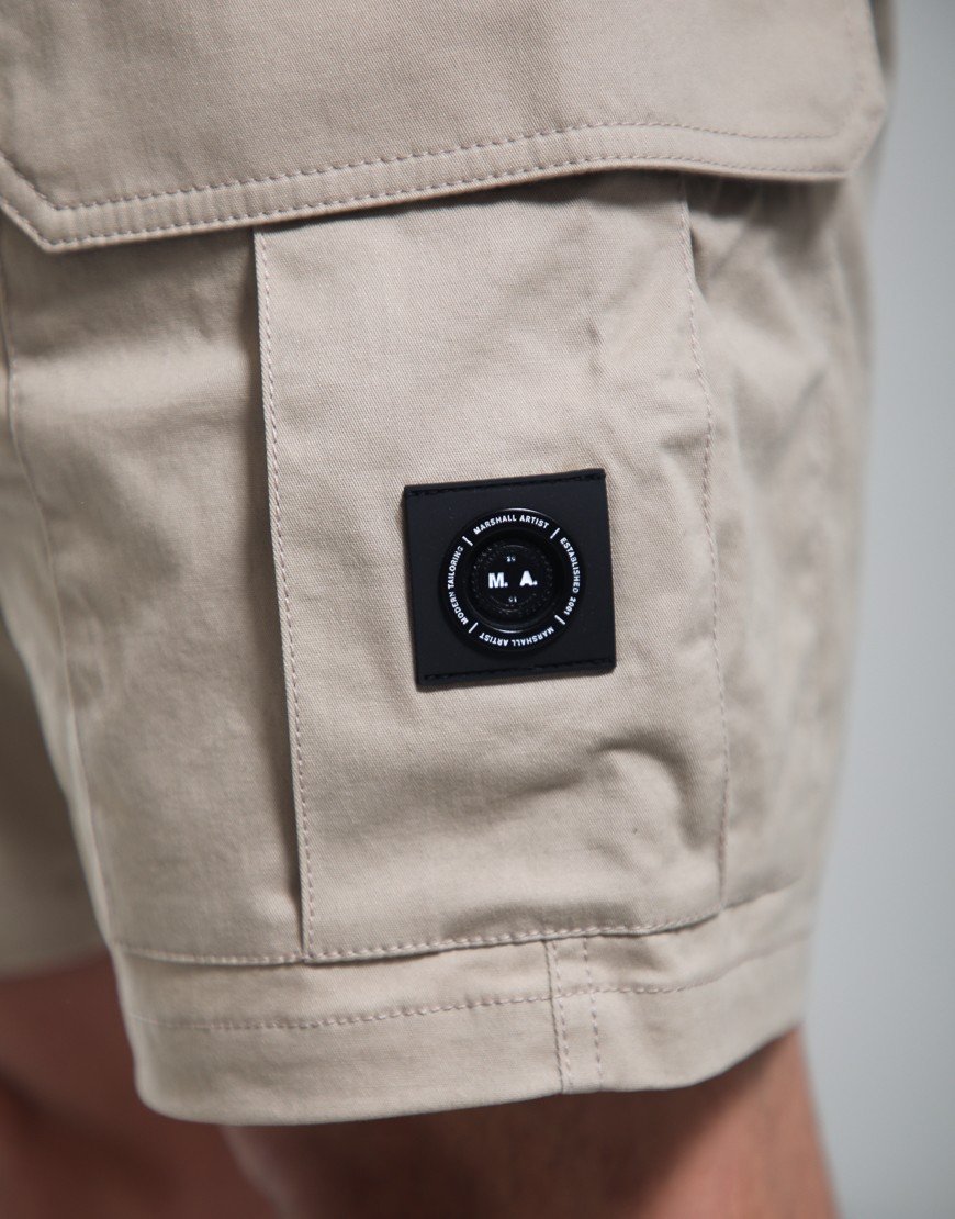 Marshall Artist Birkdale Cargo Shorts Stone