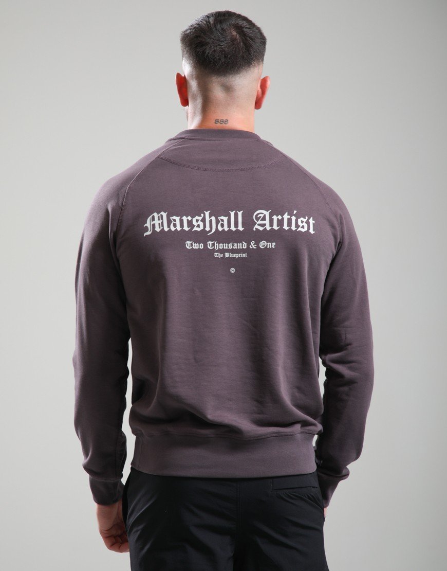 Marshall Artist Blueprint Crew Neck Sweat Bordeaux