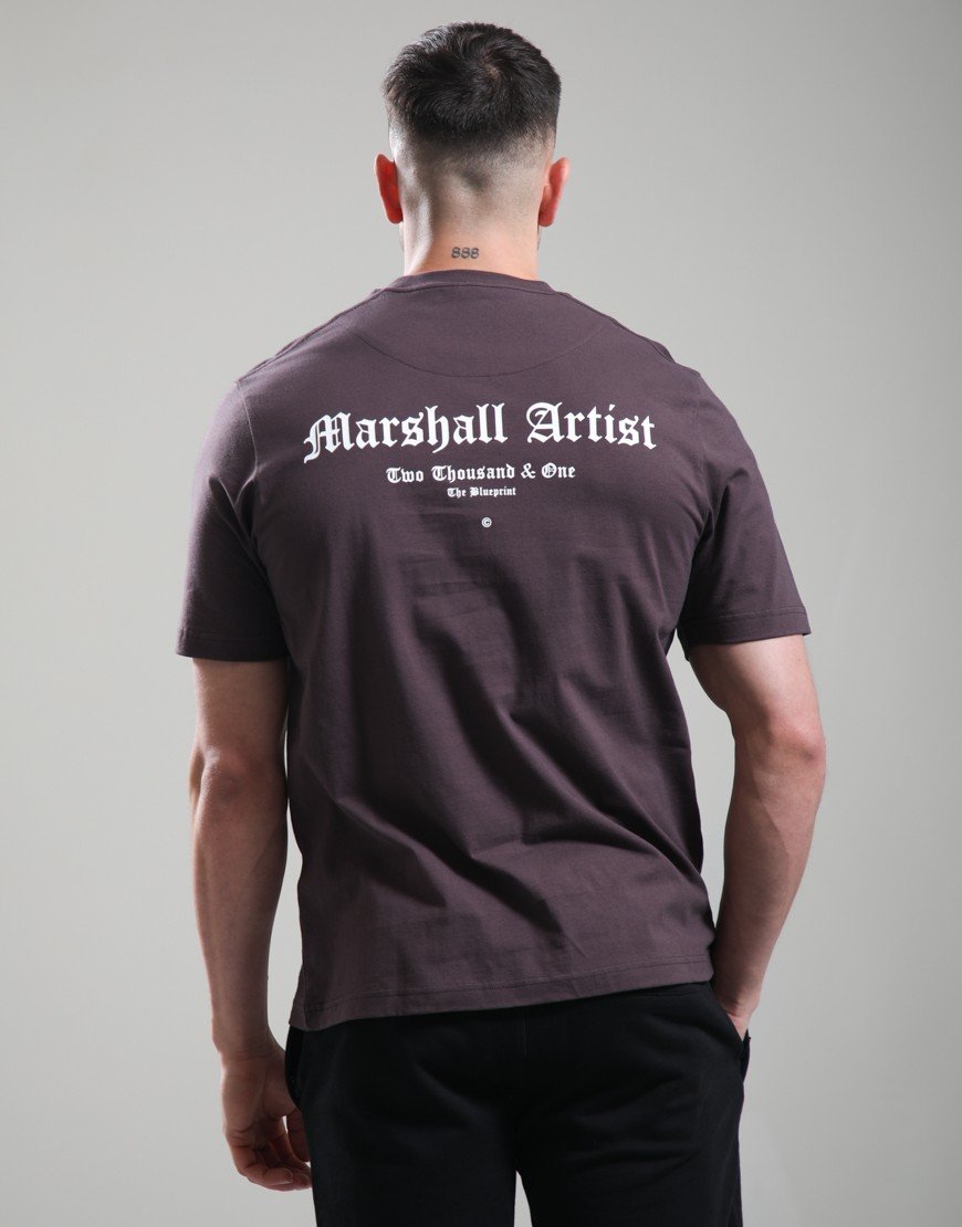 Marshall Artist Blueprint T-Shirt Bordeaux