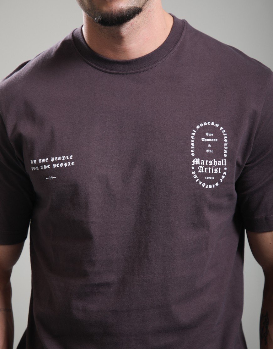 Marshall Artist Blueprint T-Shirt Bordeaux