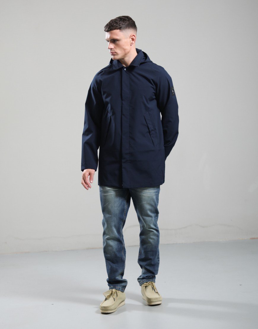 Marshall Artist Brunswick Trench Jacket Navy