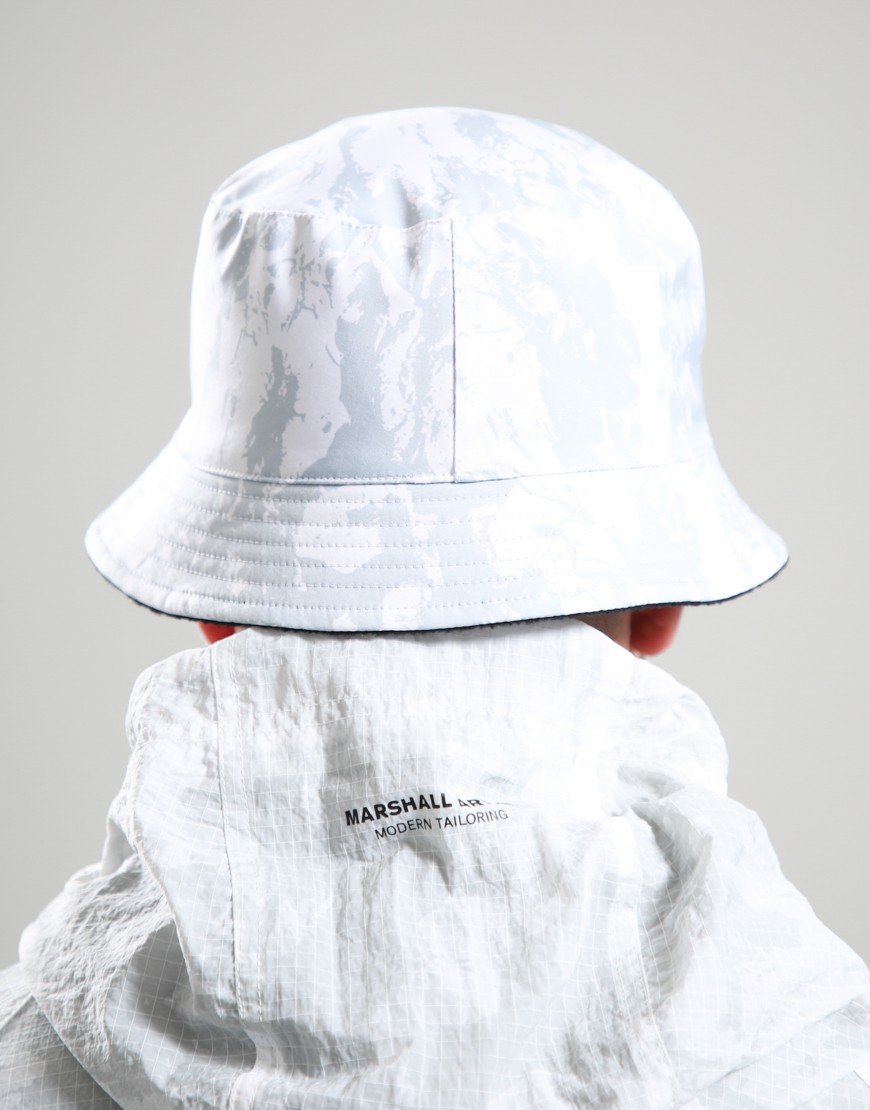 Marshall Artist Camo Fleece Reversible Bucket Hat White Camo