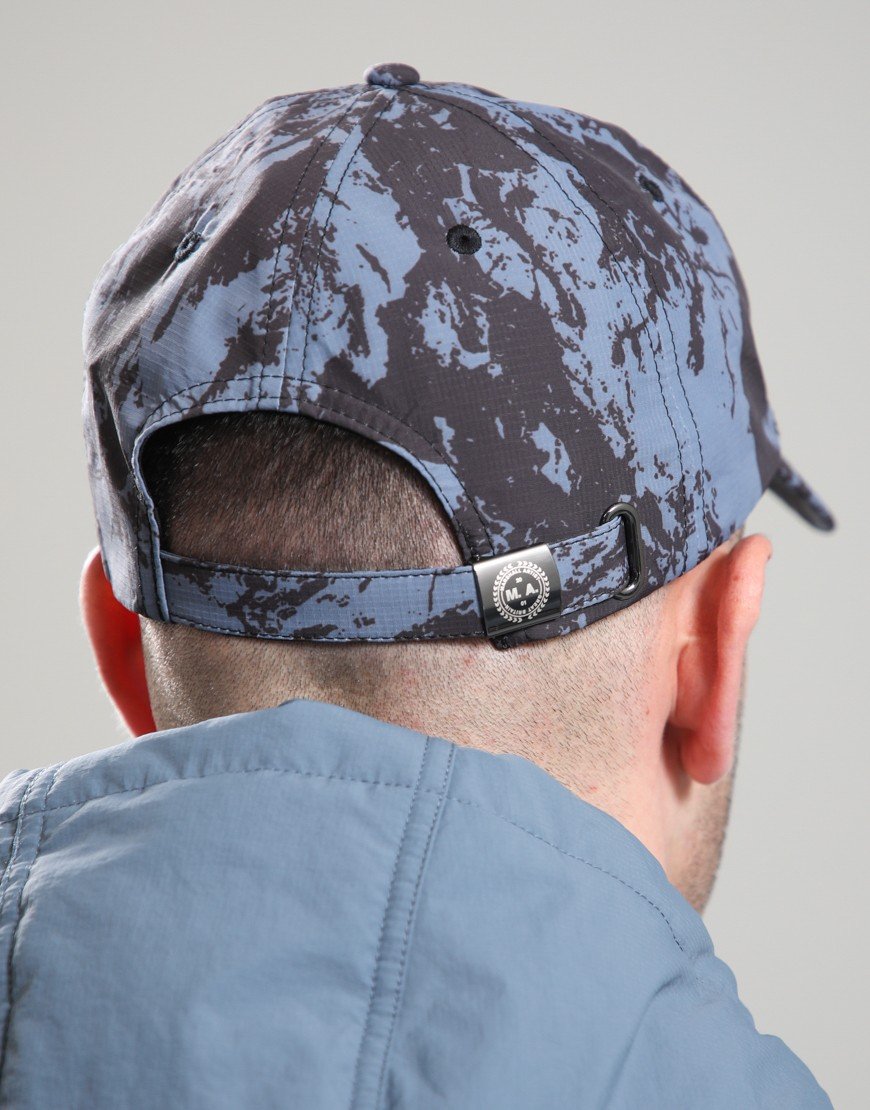 Marshall Artist Camo Woven Badge Cap Black Camo