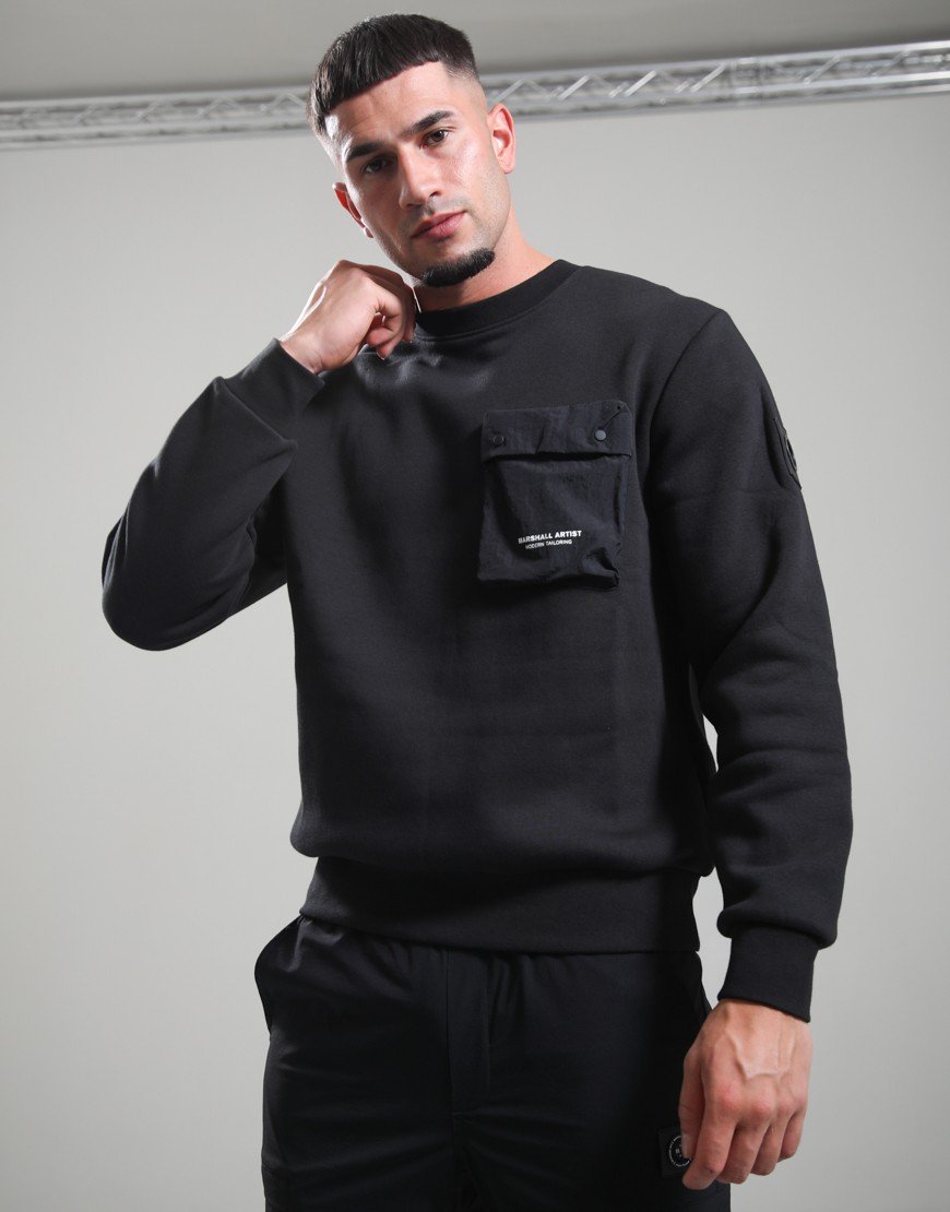 Marshall Artist Centro Crew Neck Sweat Black