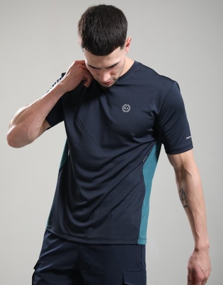 Marshall Artist Contour T-Shirt Navy/Teal