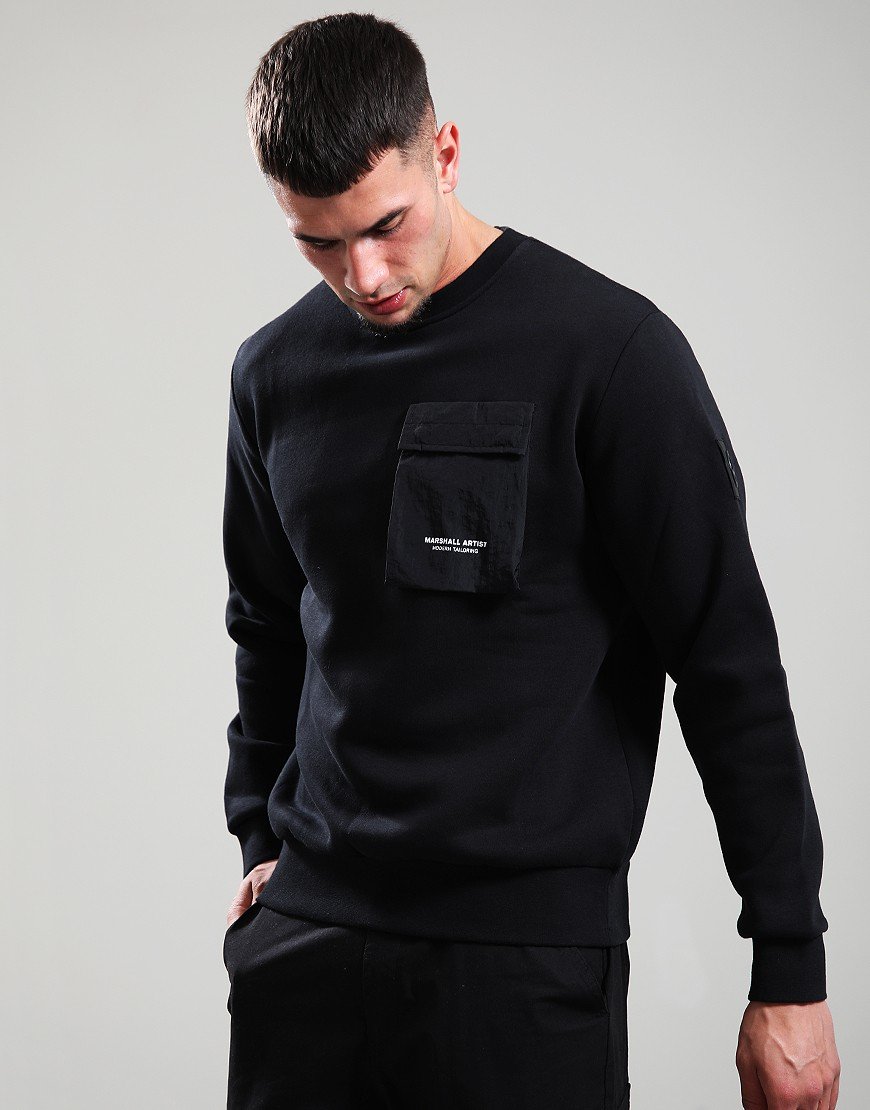 Marshall Artist Crux Crew Neck Sweat Black
