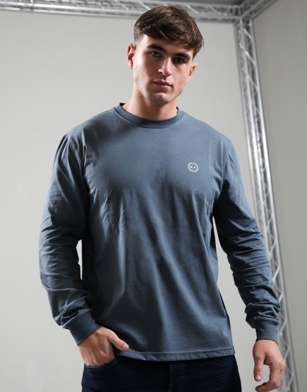 Marshall Artist Delta Long Sleeve T-Shirt Slate Blue