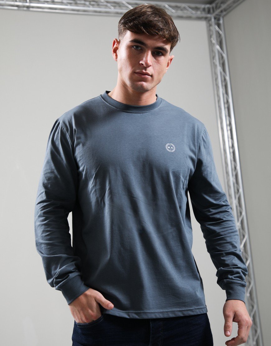 Marshall Artist Delta Long Sleeve T-Shirt Slate Blue
