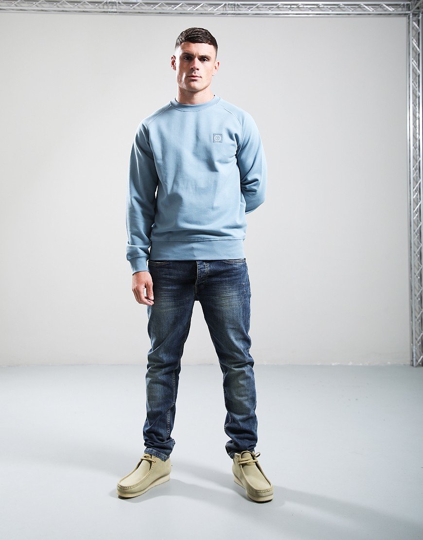 Marshall Artist Foundation Crew Sweat Steel Blue